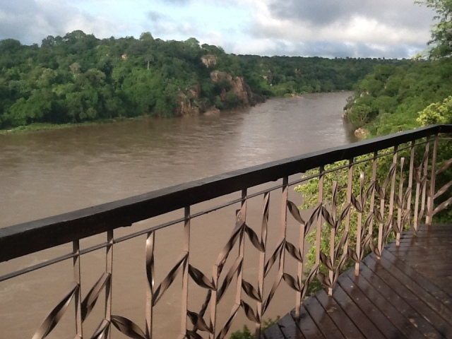 view upriver from Chilo deck